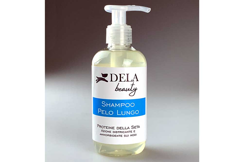 shampoo per cani a pelo lungo