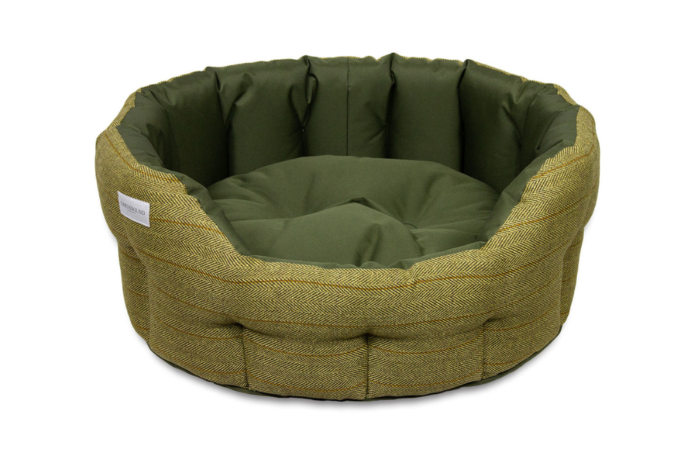 Cuccia rotonda Modern Tweed Waterproof Forest Green - immagine 3