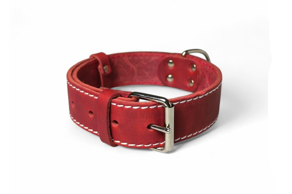 collare alto bufalo rosso