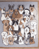 Coperta cane cani in armonia