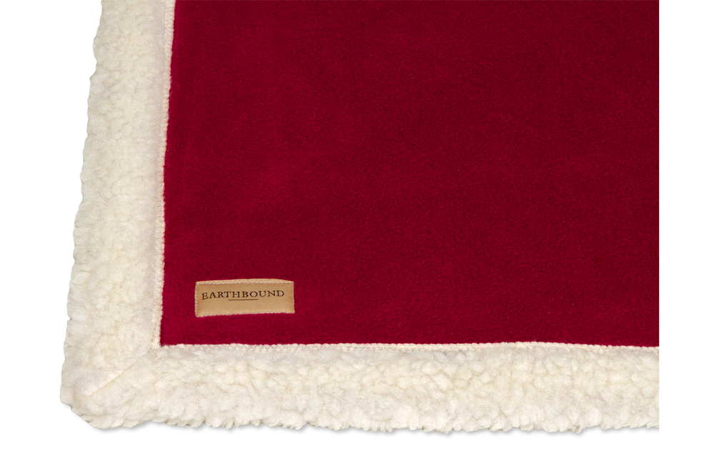 Coperta in Pile Sherpa Burgundy - immagine 3