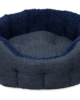 cuccia rotonda tweed cane
