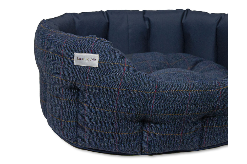 Cuccia rotonda Traditional Tweed Waterproof Midnight Blue - immagine 5